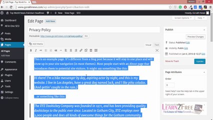 Complete WordPress Tutorial in Urdu Part-07