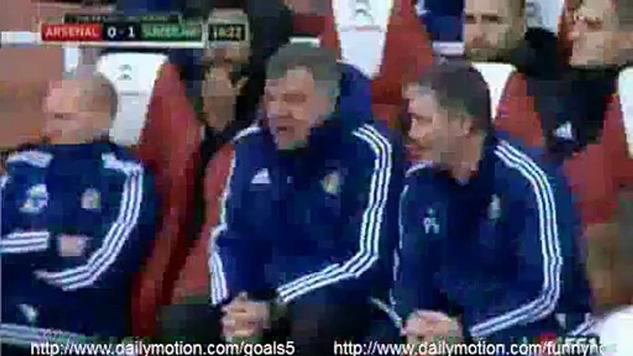 Arsenal 1 - 1 Sunderland Half Time Goals and Highlights FA Cup 9-1-2016