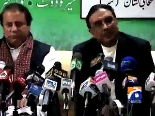 Fake case Munawwar Talpur New Year's gift by PM: Zardari