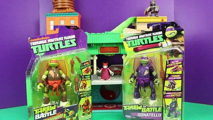 Throw Battle Teenage Mutant Ninja Turtles Michelangelo and Donatello Attacking Batman and Superman