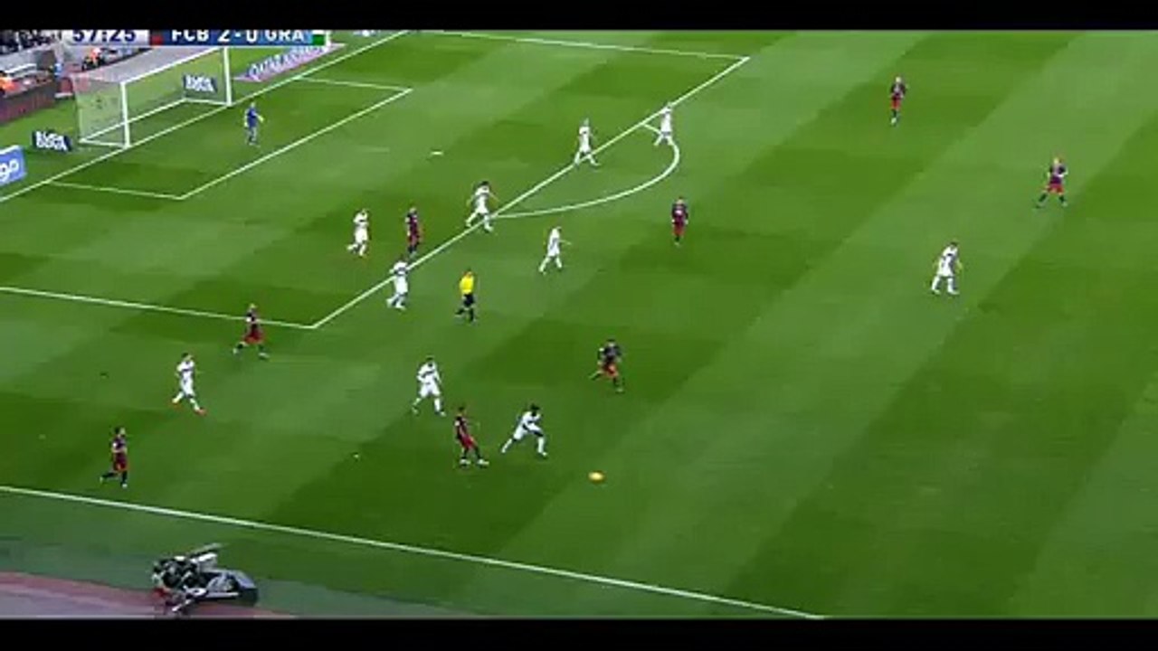 Lionel Messi 3rd Goal - Barcelona vs Granada CF 3-0 09-01-2016