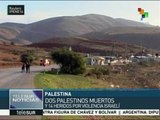 Soldados israelíes asesinan a tiros a dos palestinos en Cisjordania