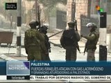 Fuerzas israelíes atacan con gas lacrimógeno a jóvenes palestinos