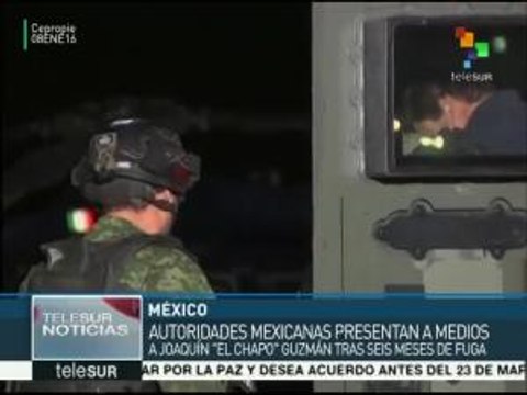 México: presentan al Chapo Guzmán ante los medios tras su recaptura