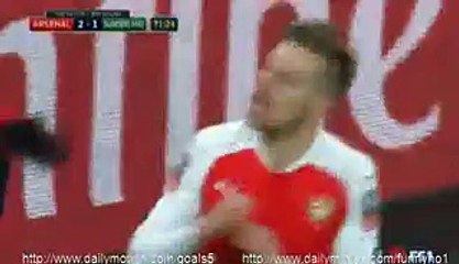 Aaron Ramsey Goal Arsenal 2 - 1 Sunderland FA Cup 9-1-2016