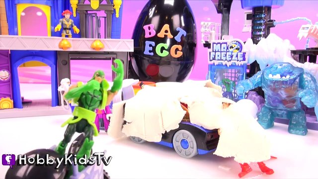 IMAGINEXT Captain Cold Joker FREEZE Superheroes! Fire Bot SURPRISE EGGS Batman Robin by Ho