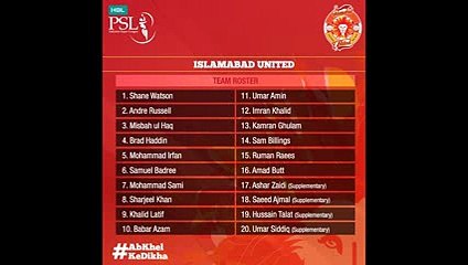 Pakistan Super League  Teams  Players  Legends and Heros  PSL 2016  Game On Hai