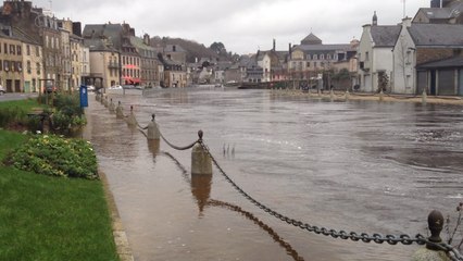 Quimperlé : La Laïta presque sage dans son lit