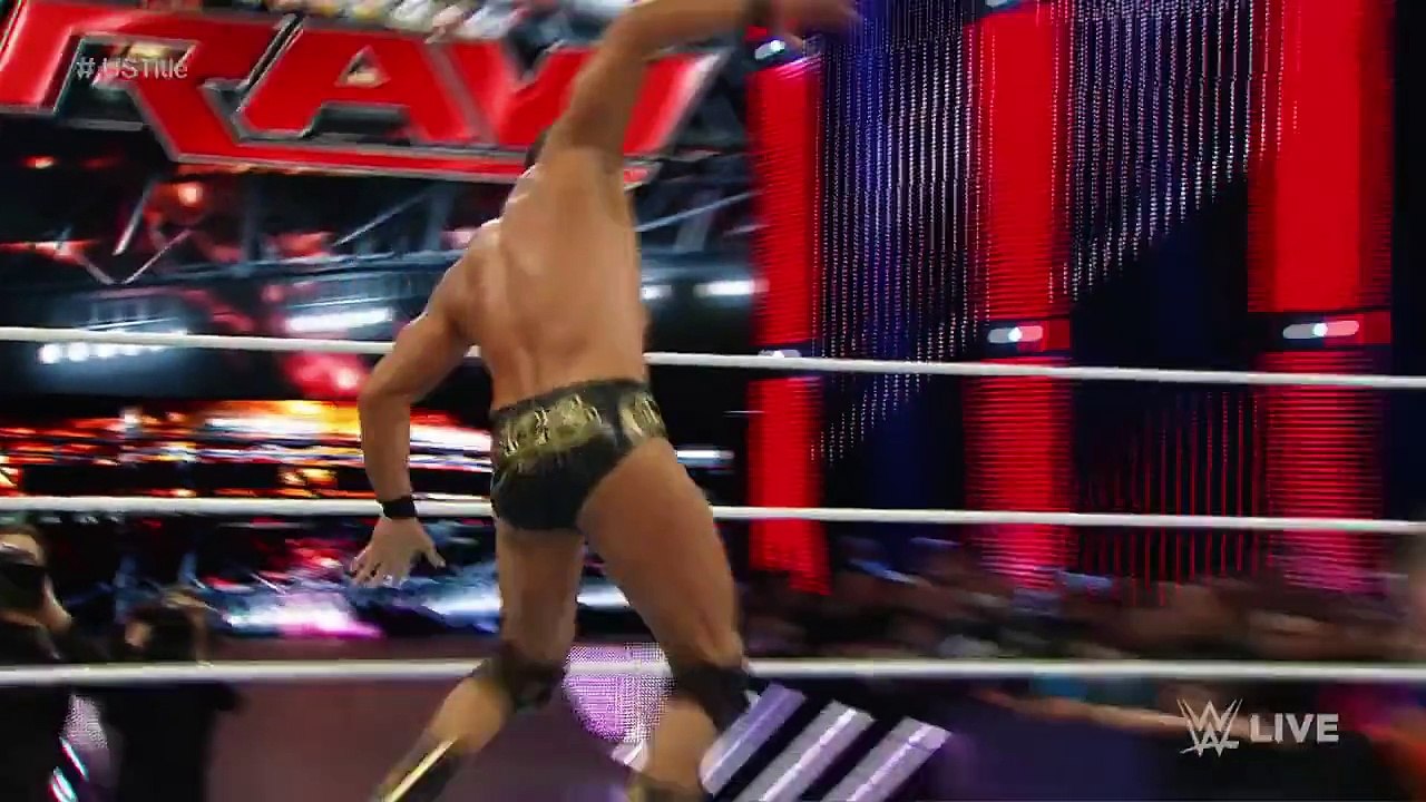 John Cena vs Alberto Del Rio United States Championship Match Raw December 28, 2015