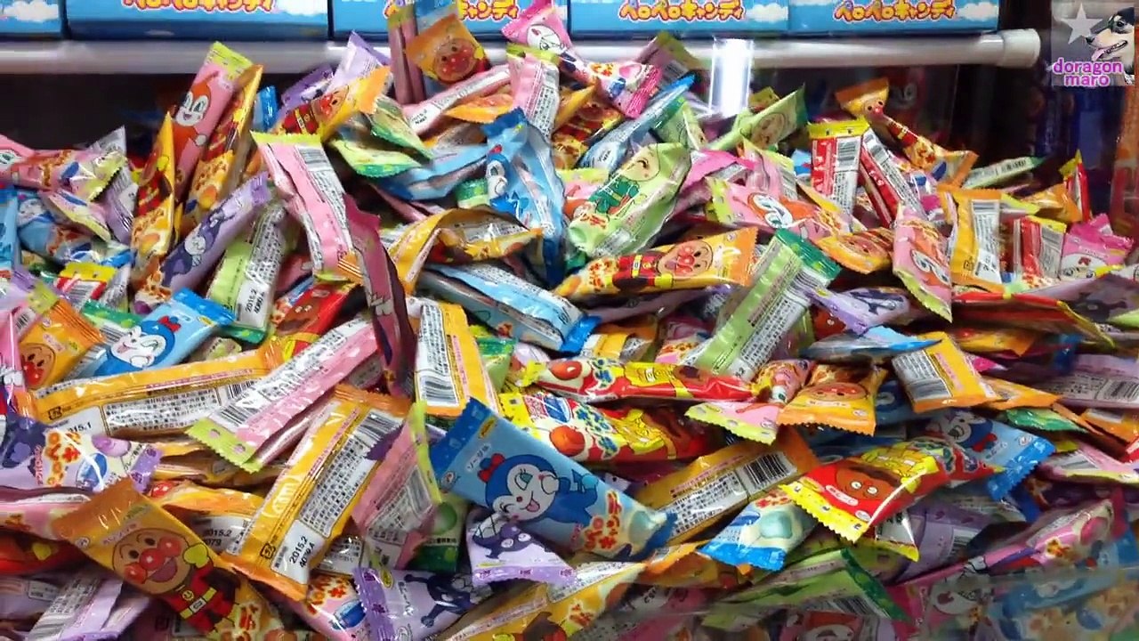 【100円3PLAY アンパンマンペロペロキャンディ♯2】 UFOキャッチャー60 【Claw crane Anpanman Lollipops 】