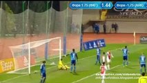 0-1 Arkadiusz Milik Funny Goal - Hamburg v. Ajax Friendly 09.01.2016