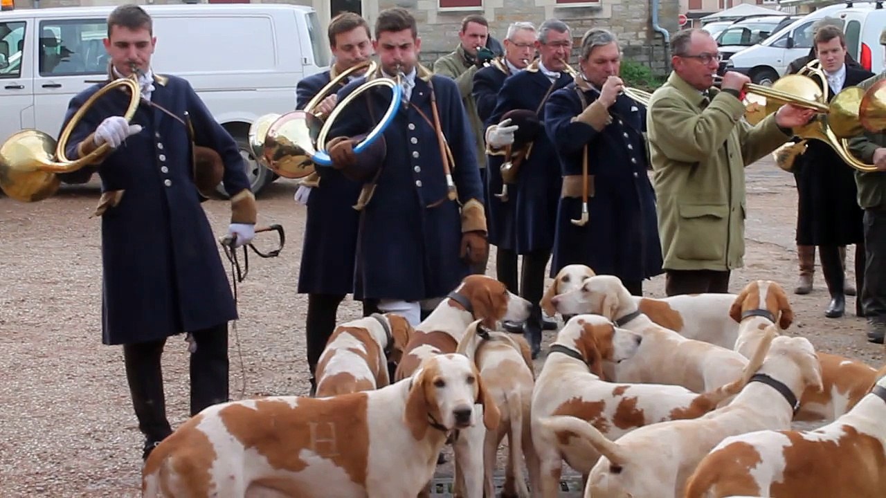 Chasse à courre à Saint-Germain-du-Bois (71)