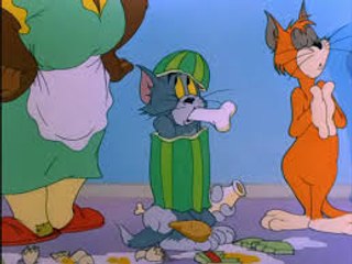 Tom and Jerry Cartoon Old Rockin' Chair Tom