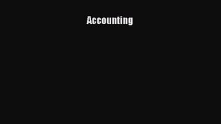 Accounting [Read] Online