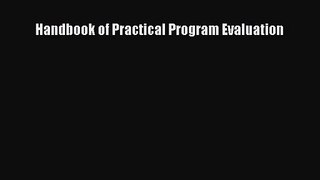 [PDF Download] Handbook of Practical Program Evaluation [PDF] Full Ebook