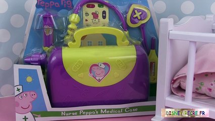 Peppa Pig Infirmière Mallette médicale Bébé Corolle malade Sick Baby Doll