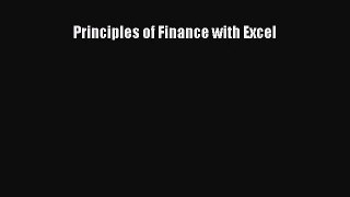 Principles of Finance with Excel [Read] Online