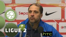 Conférence de presse AS Nancy Lorraine - Stade Lavallois (1-0) : Pablo  CORREA (ASNL) - Denis ZANKO (LAVAL) - 2015/2016