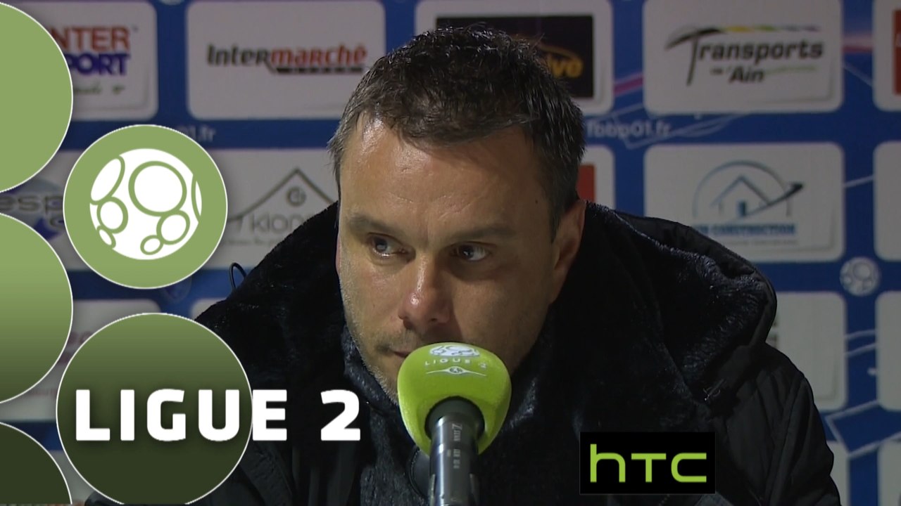 Conférence de presse FBBP 01 - US Créteil-Lusitanos (5-1) : Hervé DELLA MAGGIORE (BBP) - Laurent ROUSSEY (USCL) - 2015/2016