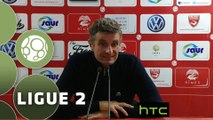 Conférence de presse Nîmes Olympique - Stade Brestois 29 (2-0) : Bernard BLAQUART (NIMES) - Alex  DUPONT (BREST) - 2015/2016