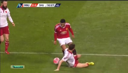 Wayne Rooney Goal - Manchester United 1-0 Sheffield United - 09-01-2016