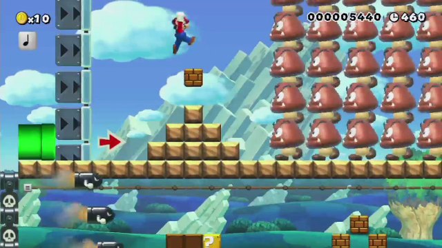 Super Mario Maker - Viewer Levels - Name: A Very Mario Morning! - ID: 924E-0000-0119-201B