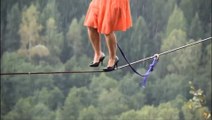 Most shocking Slacklining  Heels  in the world