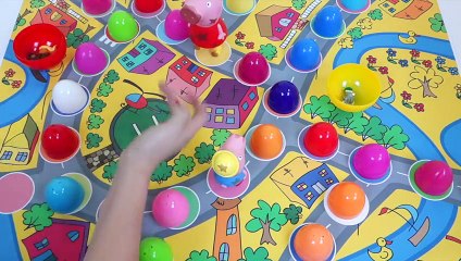 Juego de Mesa de Peppa Pig con Huevos Sorpresa  Funny So Much! Videos