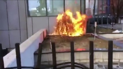 Protestuesit ia vënë flakën Qeverisë