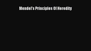 [PDF Download] Mendel's Principles Of Heredity [PDF] Full Ebook