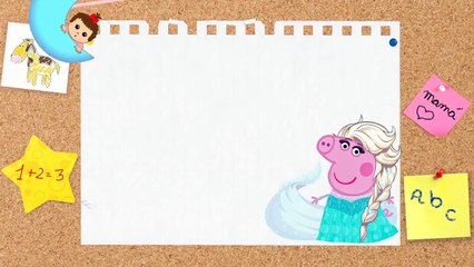 PEPPA PIG SE DISFRAZA DE LOS PERSONAJES DE FROZEN
