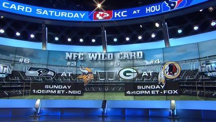 Stacey Dales reports on Seahawks-Vikings while ice skating