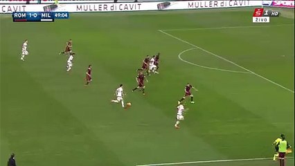 Juraj Kucka Goal AS ROMA 1-1 AC MILAN SERIE A
