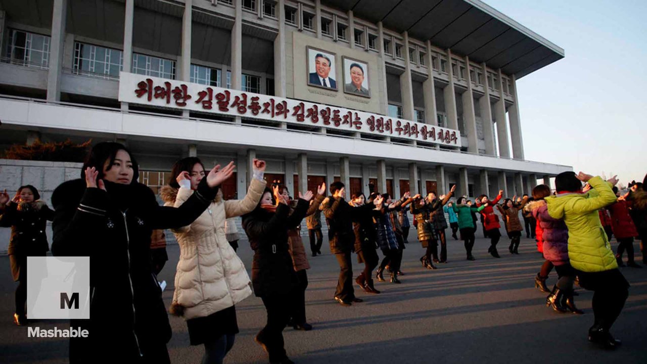 North Korea celebrates nuclear test with coordinated dancing in the streets