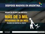 Infografía: Despidos masivos en Argentina