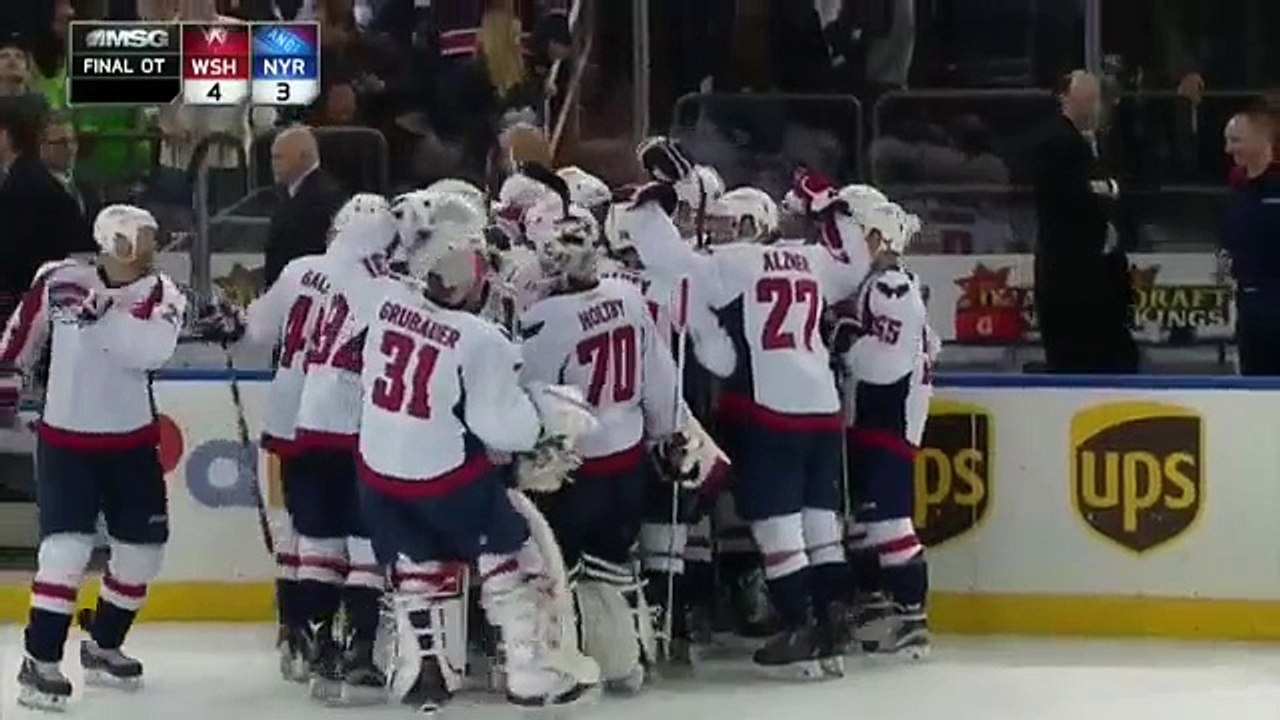 Alex Ovechkin Goal on Henrik Lundqvist (01:25/4th) - Washington Capitals at New York Rangers - 01/09/2016
