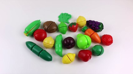 Baby Doll Lunch Time with Cutting Food Velcro Fruits and Vegetables for dolls toys