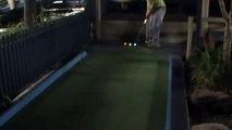 Three Glow Ball aces with Shane on Hole 15 Water Course, at West Ryde Putt Putt.