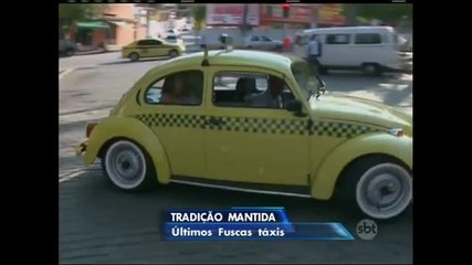 Abaixo-assinado mantém últimos fuscas táxis do Rio de Janeiro