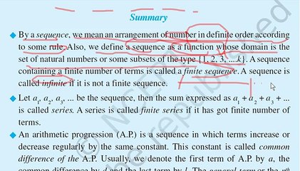 NCERT CBSE 11th MATHS CHAPTER-9 EXPLANATION(IN HINDI) SEQUENCES AND SERIES
