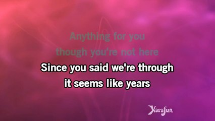 Karaoke Anything For You - Gloria Estefan *