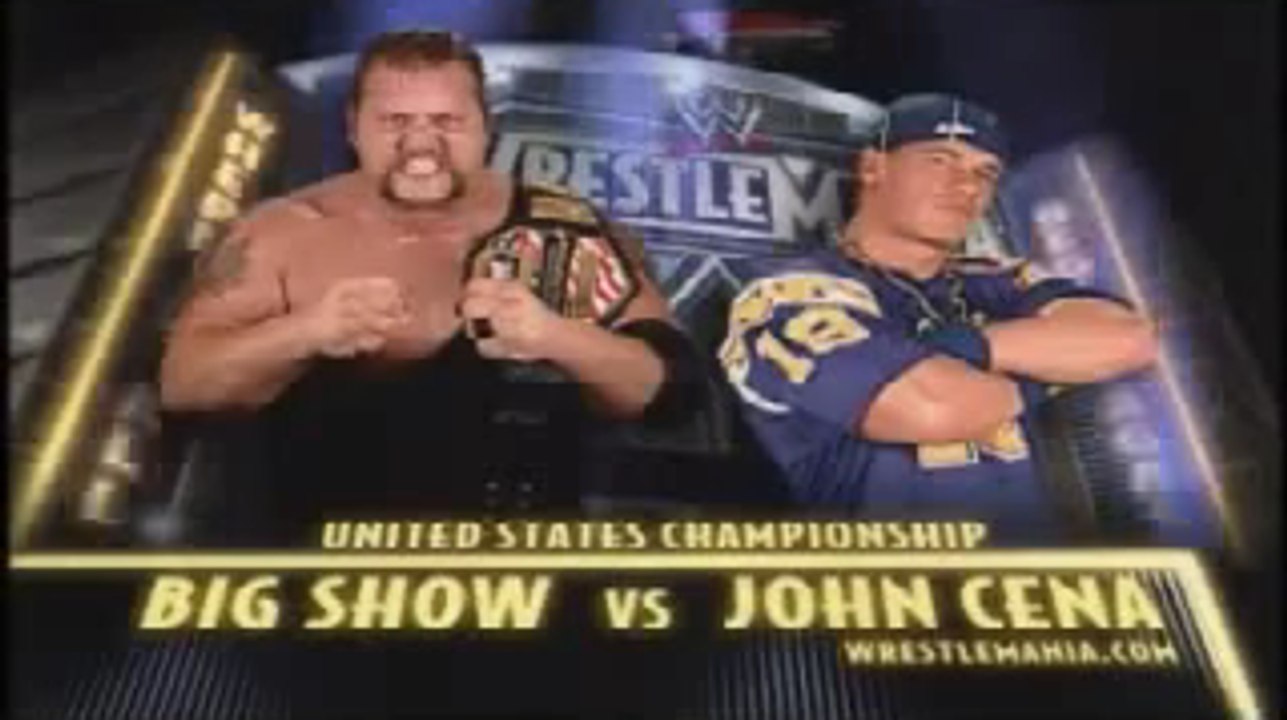 John Cena vs Big Show WWE United States Championship WrestleMania XX