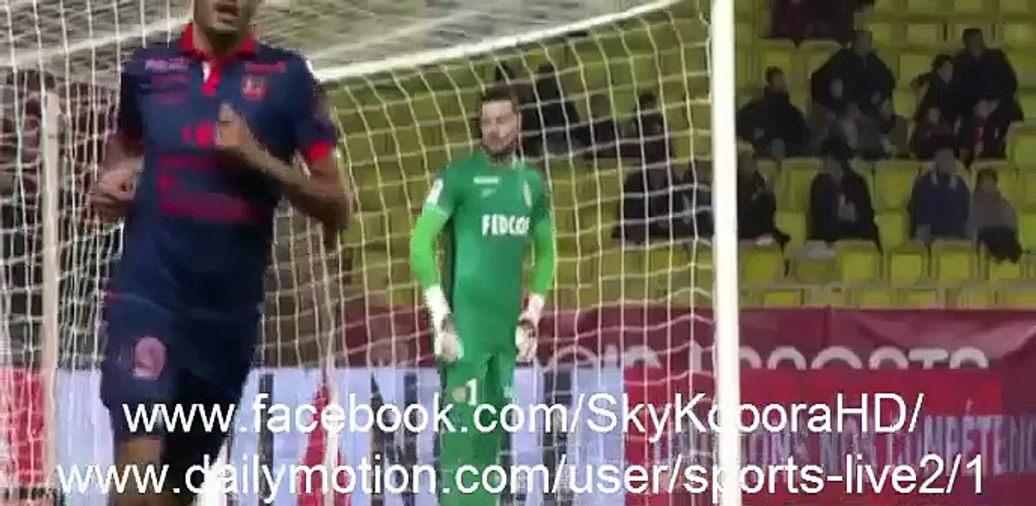 Monaco 2 – 2 Ajaccio ALL Goals and Highlights Ligue 1 09.01.2016