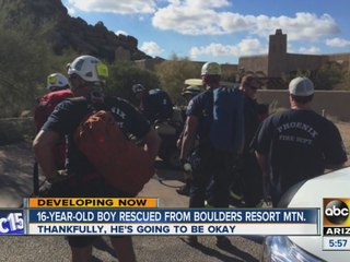 16-year-old boy rescued from Boulders Resort Mountain