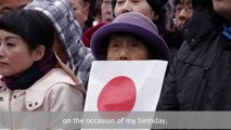 Thousands celebrate Japanese Emperor Akihitos 82nd birthday