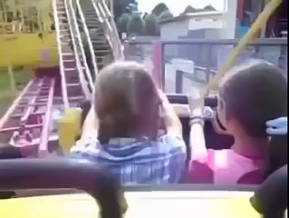 Funny Video - Bosnian guy with kids on roller coaster