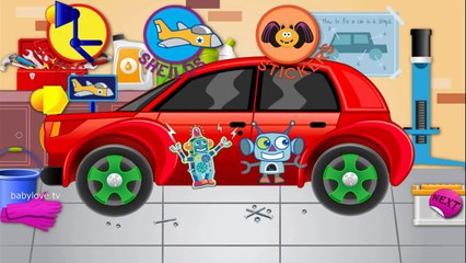 Машинки мультики про машинки Раскраска и Мойка машины
