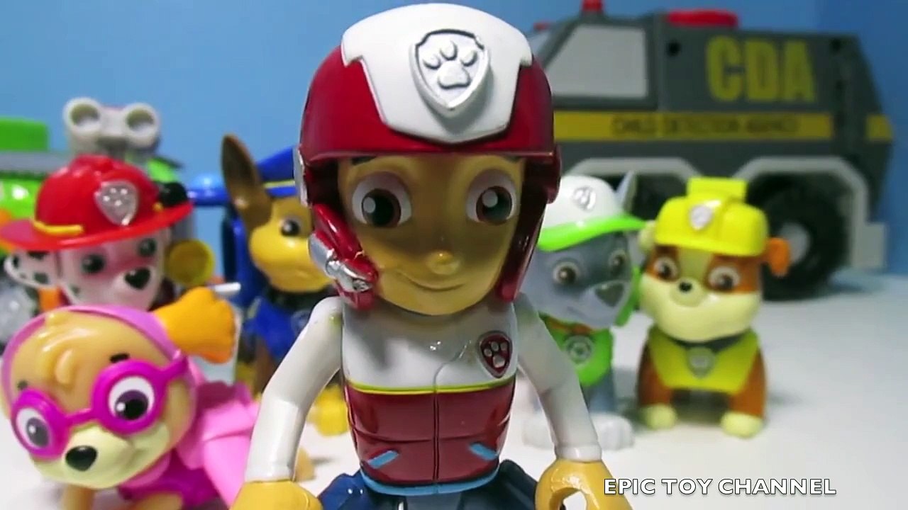 PAW PATROL Nickelodeon Surprise Egg Video with Paw Patrol Toys Batman and Ryders Pup Pad