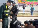 Motociclista sufre accidente de tránsito en Av. Hoyos Rubio Cajamarca