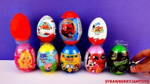 Cars 2 Play Doh Shopkins My Little Pony Angry Birds Lego Movie Surprise Eggs by Strawberry
